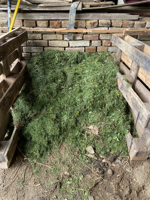 Eerste poging om compost te maken