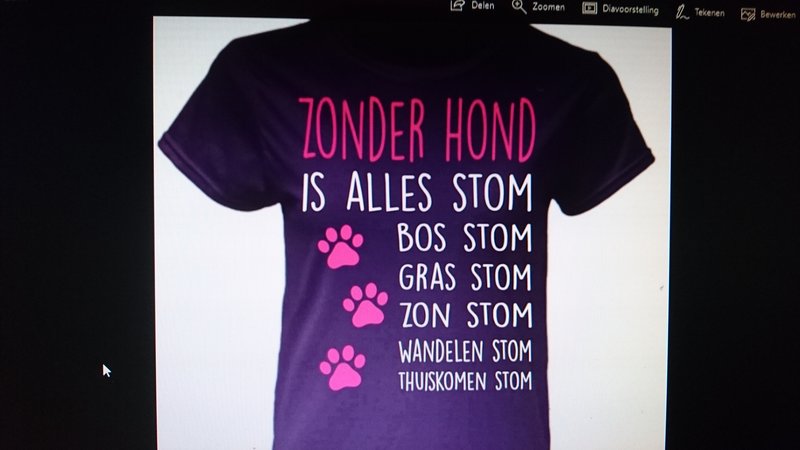Zonder hond...