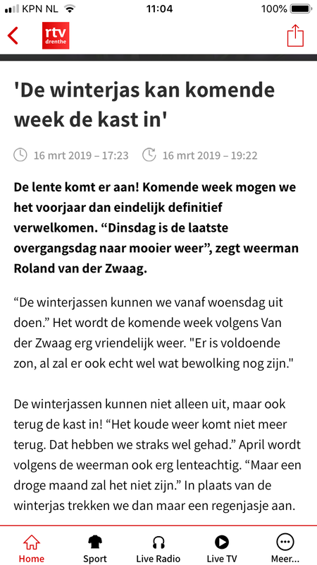 Wel nog regen jas