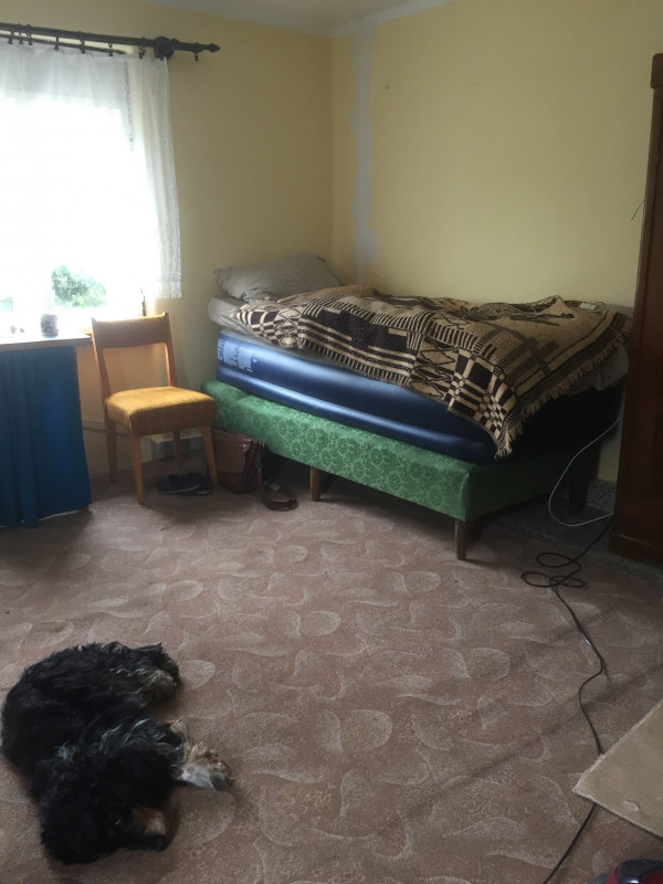 Mijn tijdelijke slaapplek.  ‘Glamping'...